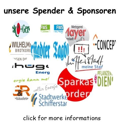 Wir bedanken uns bei unseren Spendern und Sponsoren